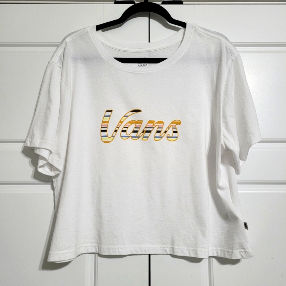 Vans White Crop Top